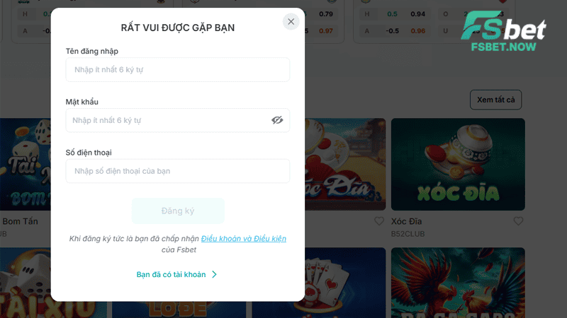 Fsbet – Trang Cá Cược Online: Thể Thao, Casino, Lô Đề, Nổ Hũ Uy Tín 10 Hướng dẫn đăng ký, nạp rút và nhận khuyến mãi tại Fsbet